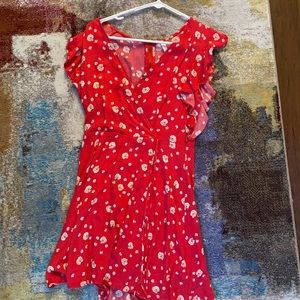 Floral Wrap Tied dress